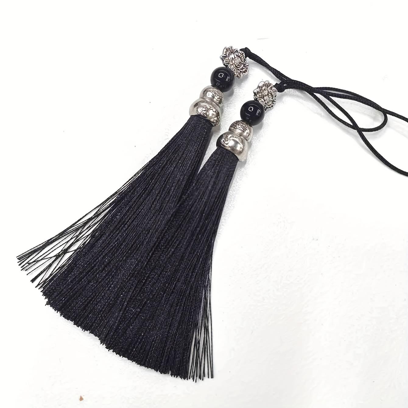 

Small Hanging Ball Chinese Knot decorative hanging bead tassel DIY accessories 1PC чёрный