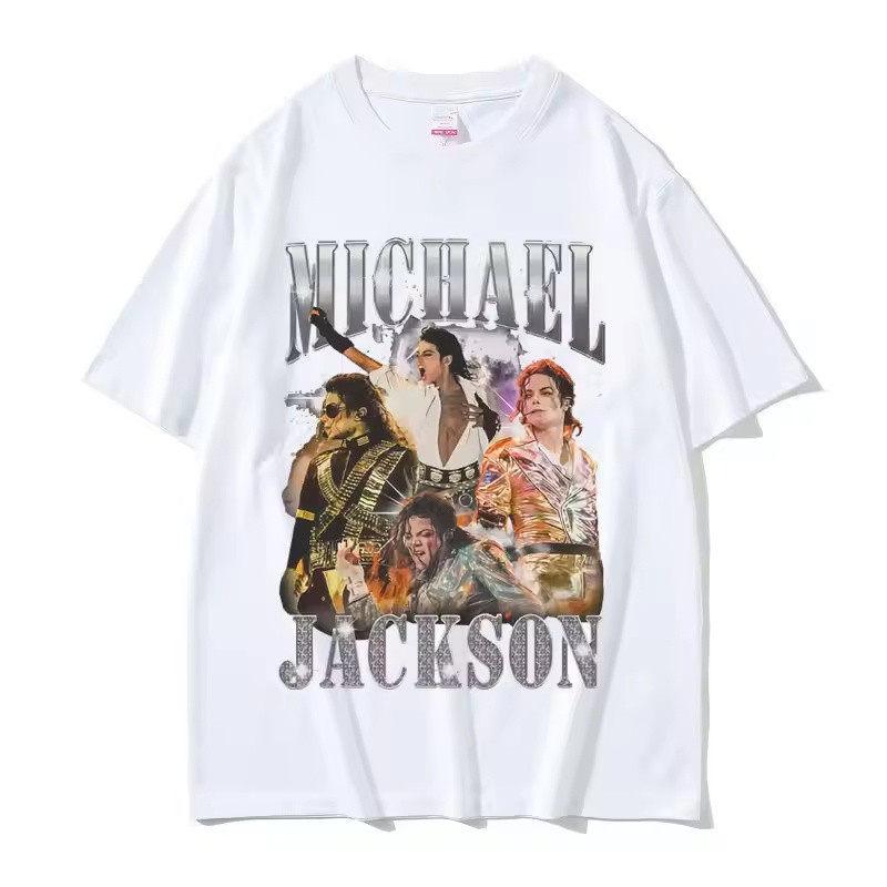 2026 Summer Classic Vintage Michael Jackson Graphic Tshirt Unisex Unisex Clothing Fashion Retro Gothic Rock Male Punk Oversized Y2k