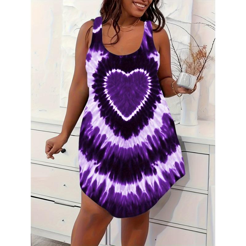 Sleeveless Jumpsuit Dress, Casual Tank Dress with Random Prints for Spring And Summer, Women'S Clothing.
