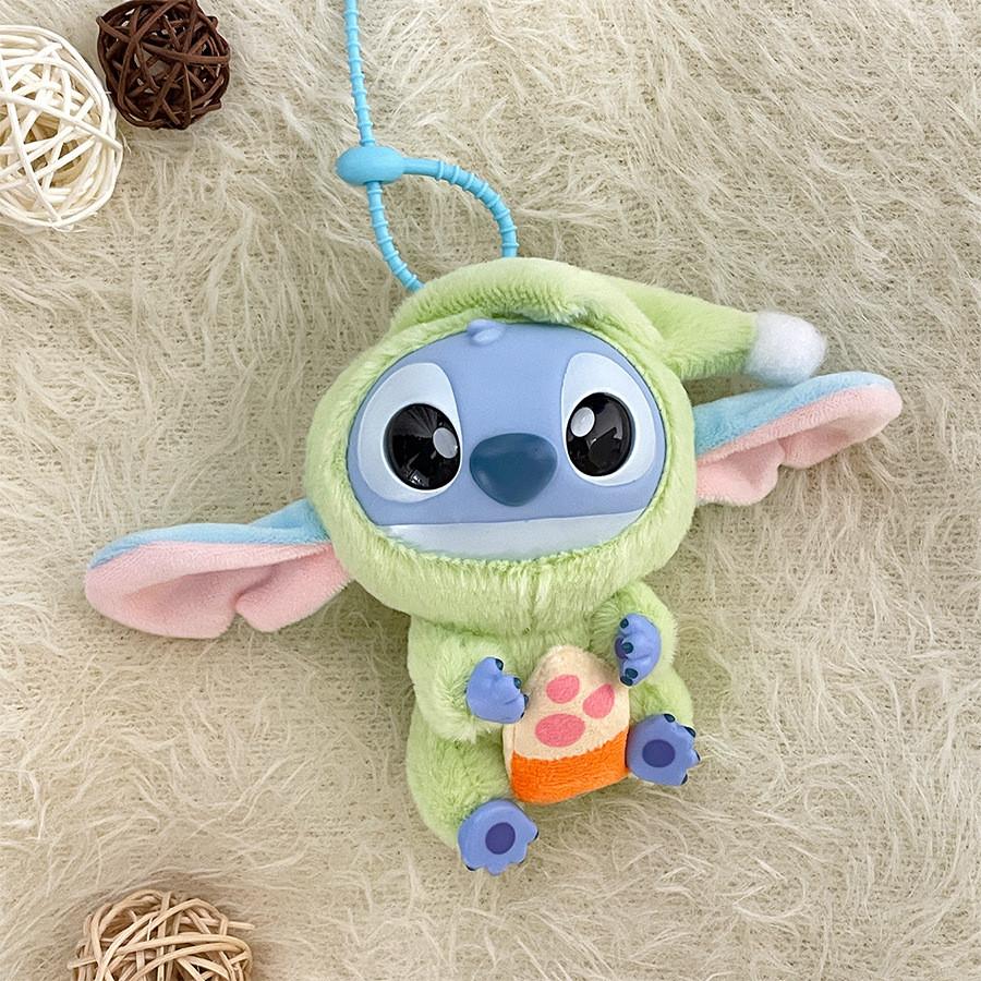 Pajamas Plush Stitch Keychain Stuffed Toy Soft Pp Cotton Filling Gift For Teens