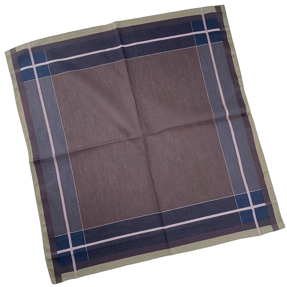 DsHome Men's Cotton Handkerchief Set of 3, 42x42cm, 100% Cotton, Quick-Dry, Lightweight