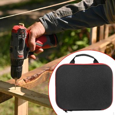 Bohrmaschinen-Tragetasche Wasserdichte EVA Hartschalen-Werkzeugtasche Reißverschluss mit Griff für