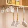 Retractable Double Row Adhesive Hanging Hooks - Punch-Free Kitchen Organizer