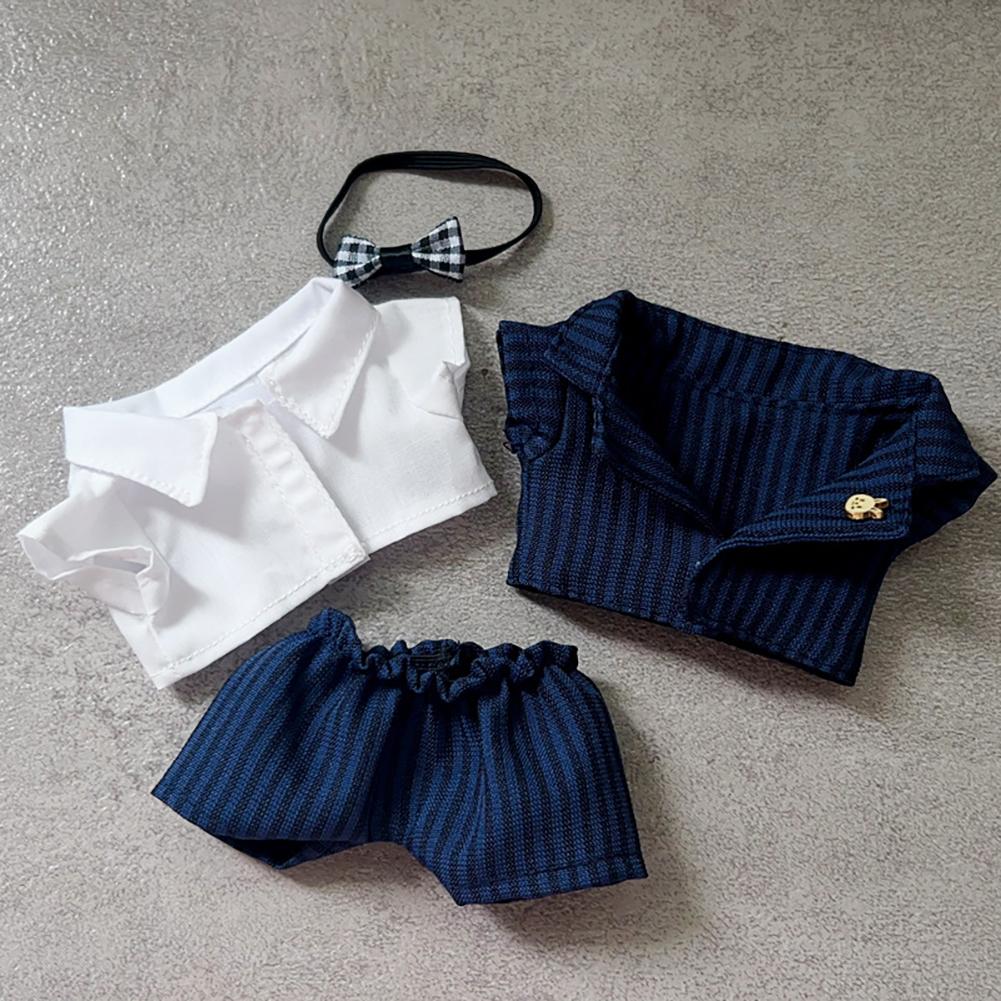 For 17cm Labubu Doll Clothes Fashion Clothes Suits Doll Clothes Color Match Sun Glasses Dolls Accessories Cute Decoration Little Clothes