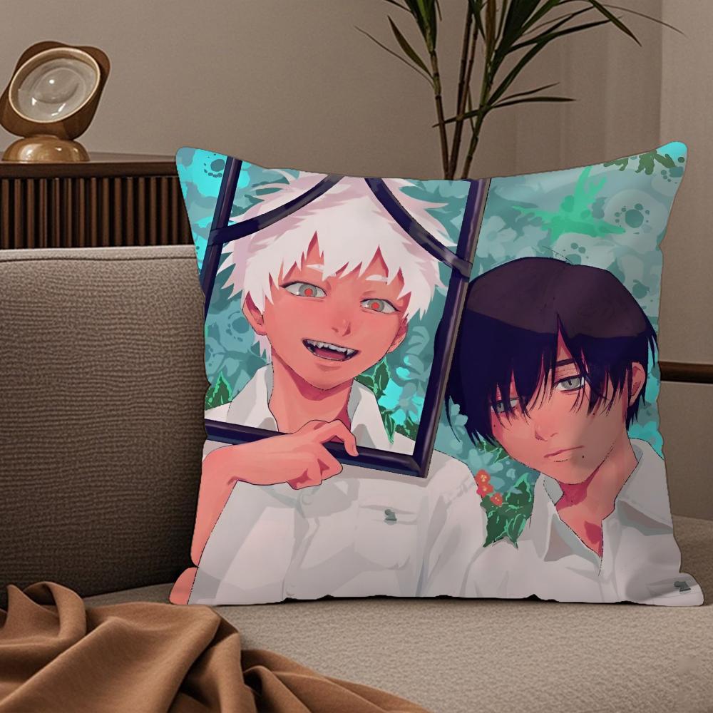 Anime The Summer Hikaru Died Pillow Case Silky Elegant Comfort Sofa Bed Invisible Zipper
