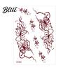Quick Apply Tattoo Stickers Temporary Sticker Flower Lace Lotus Pattern Fake Tattoos for Women Men Fun Family Waterproof DIY Face Arm Leg