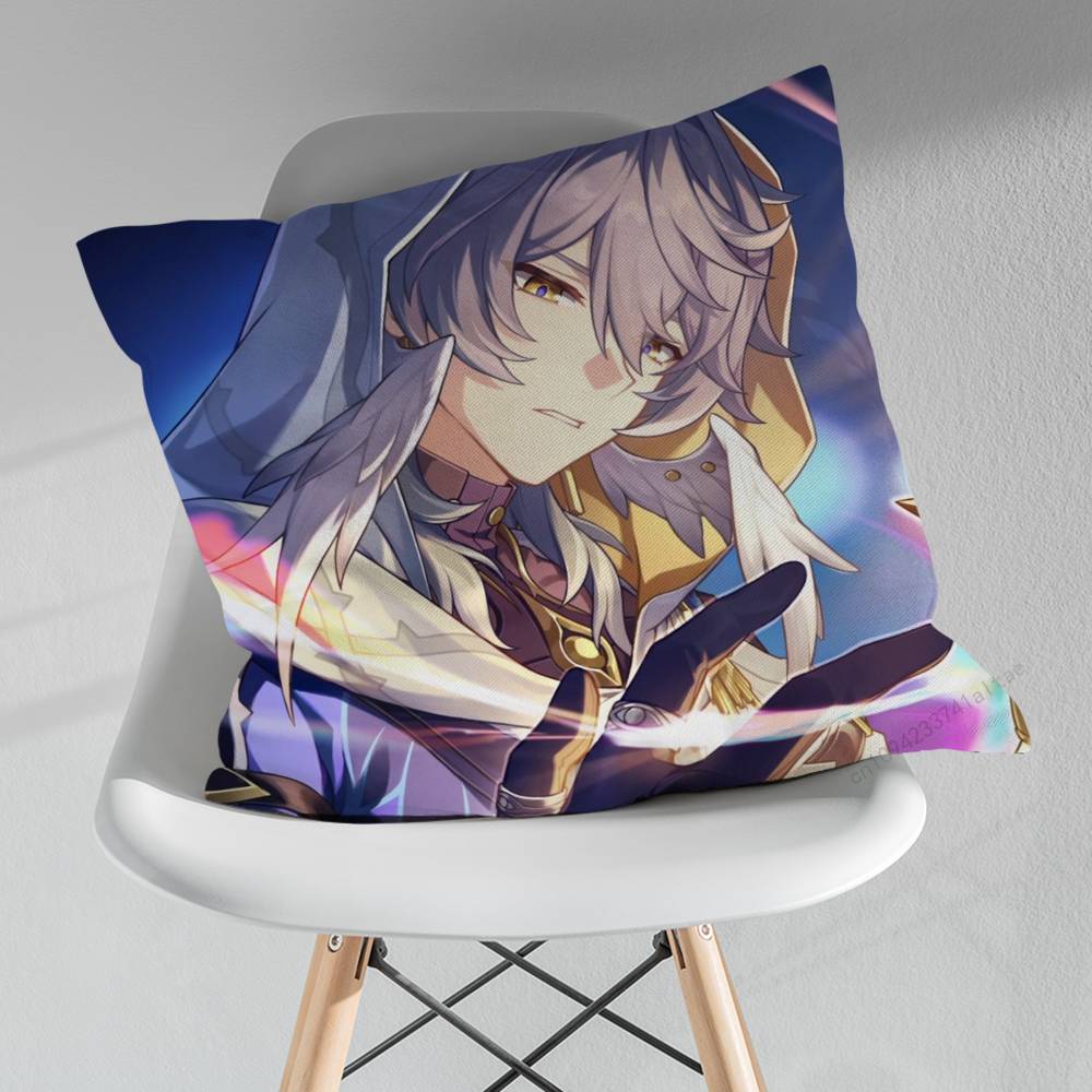 HHonkai Star Rail SSunday Pillowcase for Sofa Room Office Decor Printing Merchandise AllMatch Cushion Cover