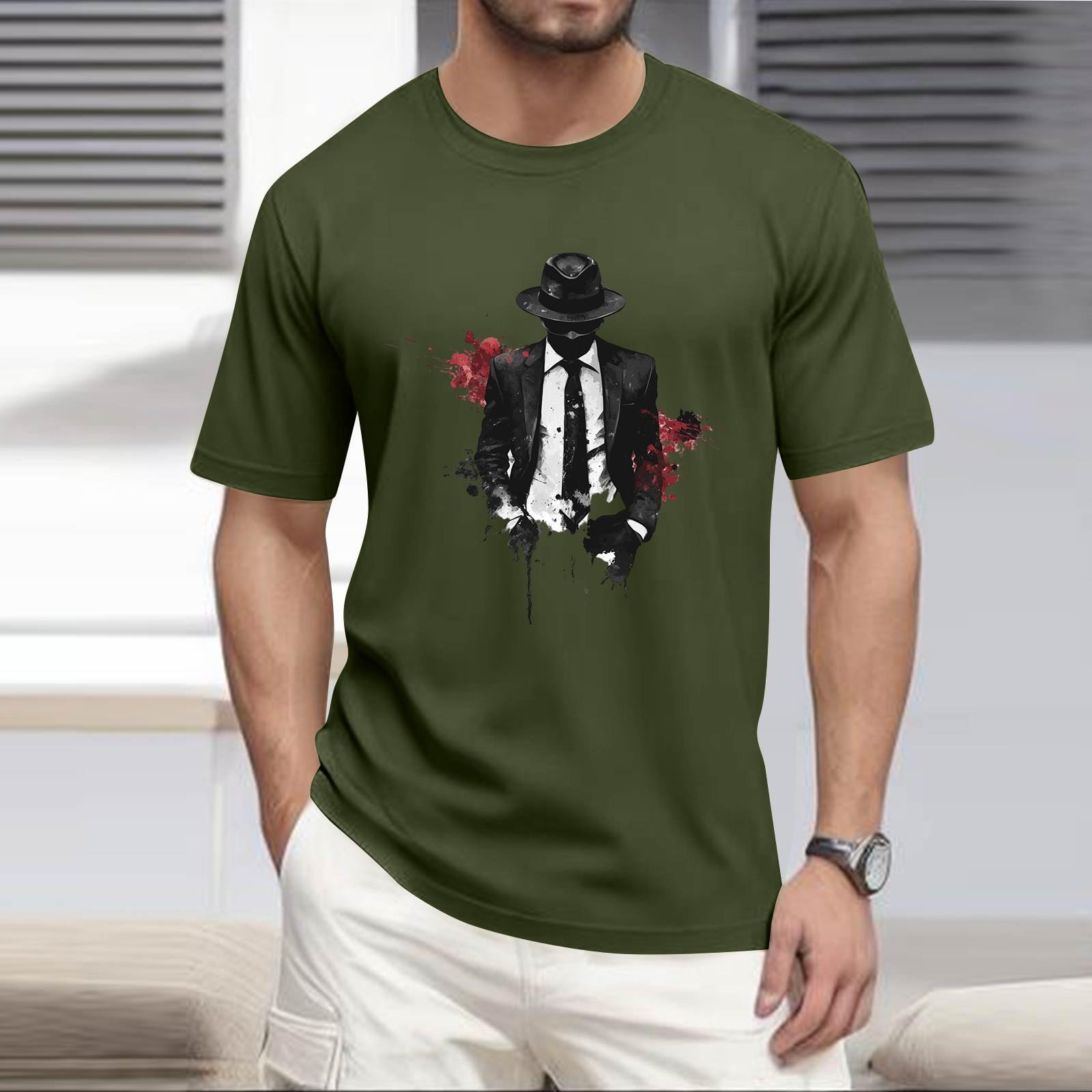 Мужская рубашка с воротником-стойкой и коротким рукавом свободная рубашка для отдыха и отдыха мужская L 980₽