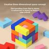 Tetris 3d Wooden Puzzle Toys For Kids Brain Training Educational Gifts Prop