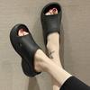 Thick-soled Slippers, Women's Sandals, Muffins, Beach Casual Slippers, Increased Lazy Slippers, Women