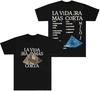 Milo J La Vida Era Mas Corta Camisetas Streetwear Camiseta Mujer Hombre Hiphop Cuello Redondo Manga Corta
