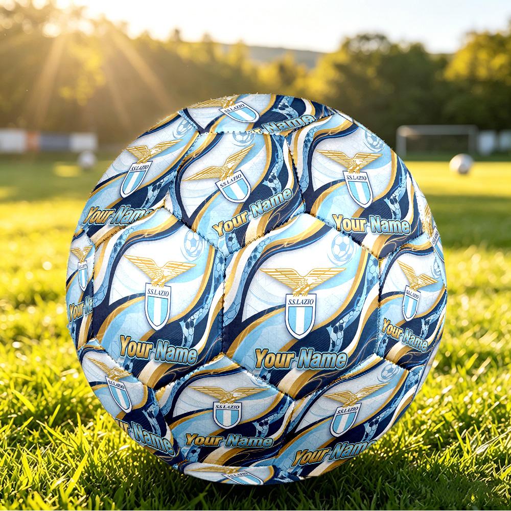 Personalized Size 5 Football Lazio FC Pattern Outdoor Game Sports Ball Gift