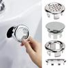 4Pcs Plastic Sink Hole Overflow Cover for Kitchen Bathroom Basin Trim Bath Drain Cap Sink Wash Basin Round Overflow Ring Plug