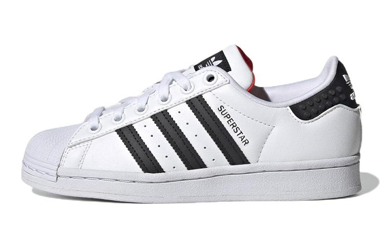 LEGO x Adidas Originals Superstar J Синтетическая кожа Удобные Нескользящие Износостойкие Низкие GV8885 37⅓