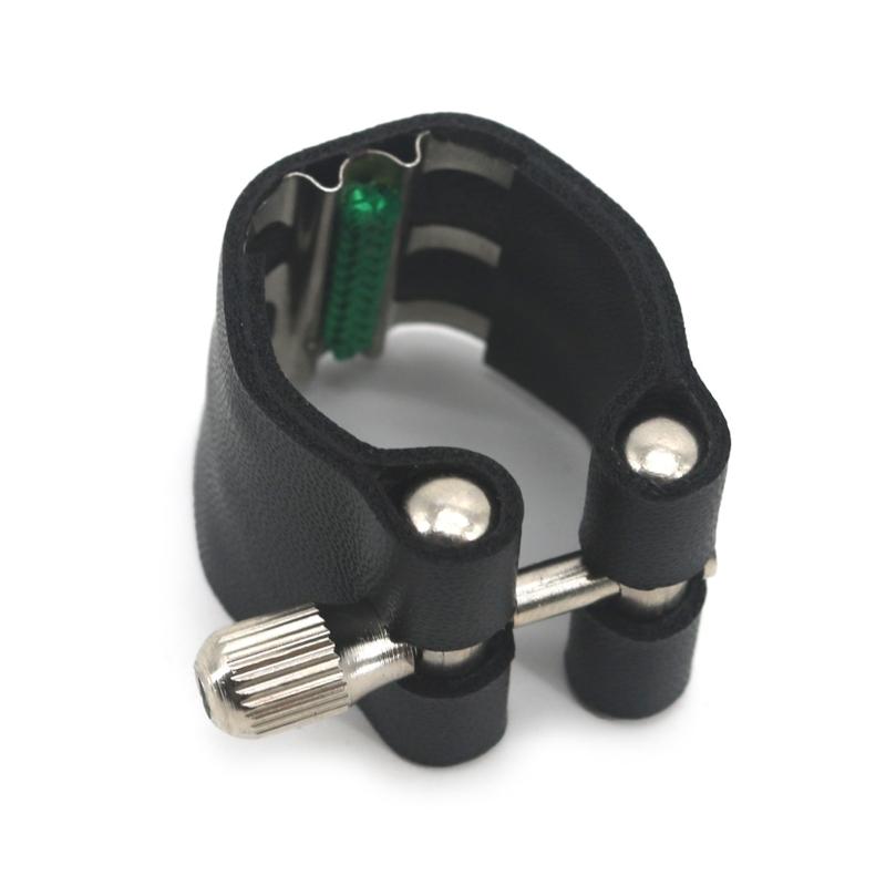 Professionelle PU-Leder Altsaxophon Mundstück Ligatur Clip Befestigung Langlebig