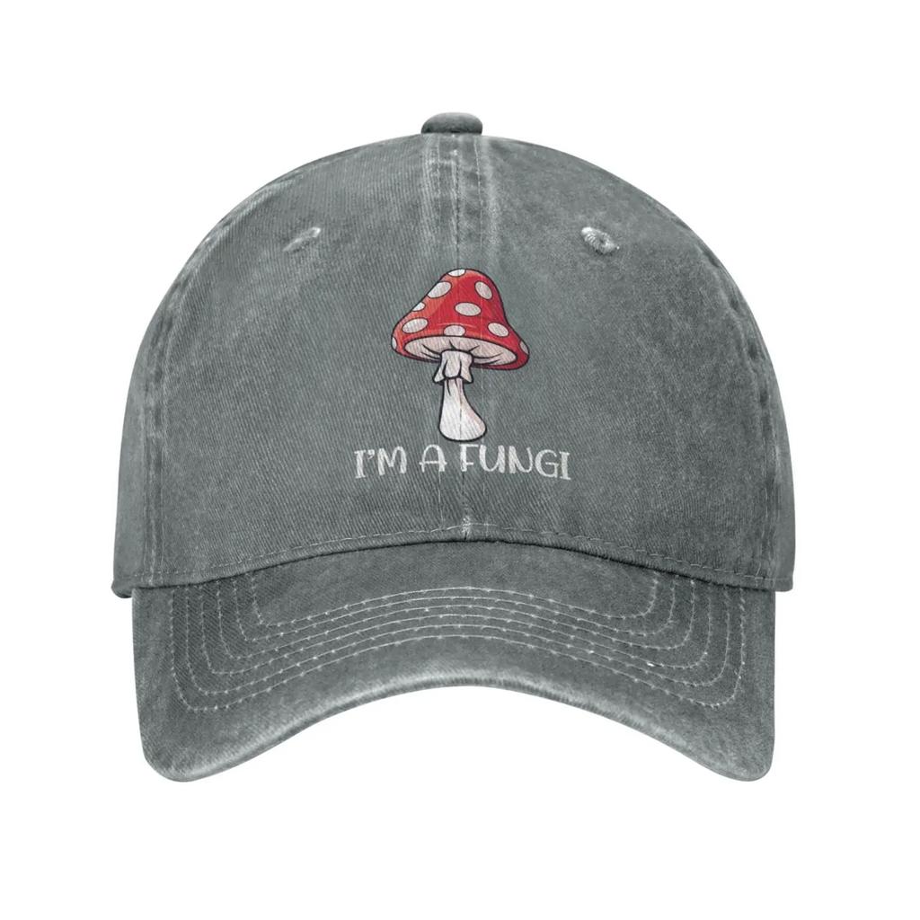 Im A Fungi Punny Mushroom Hat Men Baseball Caps Cool Cap Women Truck Hats Fashion Unisex
