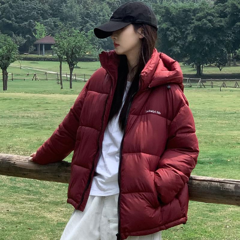 Unisex Fashion Winter Women and Man Parkas Hooded Warm Jackets Elegant Loose Thick Coats