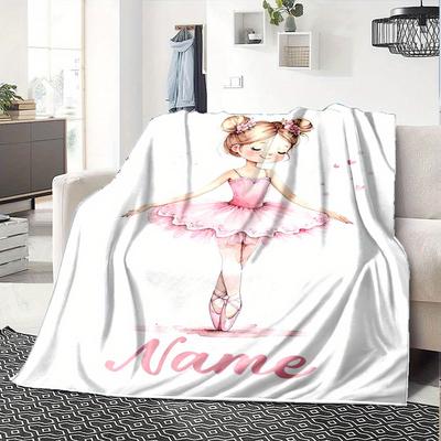 Ballerina Pink Home Blankets Comfortable Soft Lightweight Multipurpose Blanket For Picnics Sofas Offices Beds Living Rooms Perfect Gift For Friends