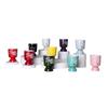 Colorful Glazed Ceramic Baijiu Cups: Creative One-Sip Toast Glasses for Home Use.