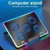 Laptop Cooling Pad with 5 Quiet Fans Laptop Cooling Stand Height Adjustable RGB for 11-17.3in Computer PC Notebook Gaming Laptop