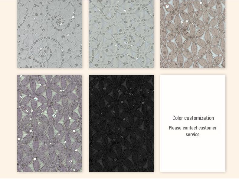 Floral Lace Polyester Spandex Fabric for Women's Dresses, Children's Dresses, Wedding Gowns, and Evening Wear