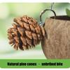 Natural Birdhouse Toy Parakeets Resting Bed Cage Hanging Swing Breeding Nest for Budgies, Lovebirds