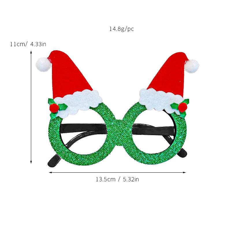 Creative Christmas Glasses - Santa, Snowman, Antlers for Adults & Kids
