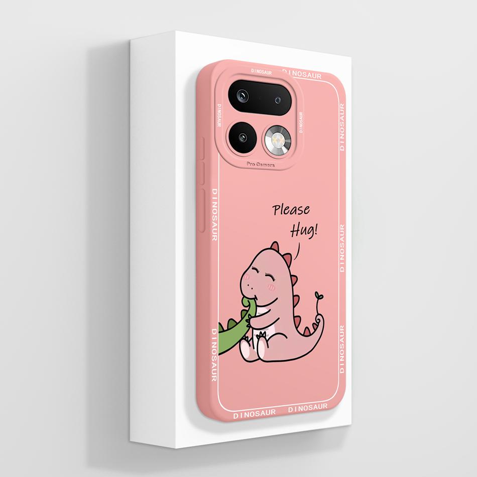 For Realme 16 Pro Plus Case Cute Panda Liquid Silicone Phone Back Cover For Realme16 Pro+ Couple Funda For Realme 16Pro Fundas