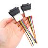 Universal Auto Car Power Window Switch Lifting Switch 5 Pin DC 12V 20A Blue/Red Light Color and Harness Pushbutton Switches 3
