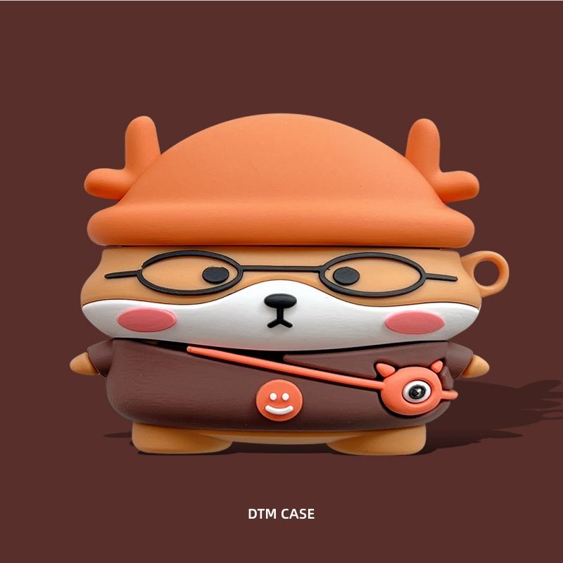 

Protective Case 4e Cute Duck 5i Zhizhen Edition Freeclip Shiba Inu SE2 Wireless Bluetooth Earbuds Case Freebudspro3 Silicone Pro2 + Drop-Resistant 4i Huawei FreeBuds 4i [Glasses Shiba Inu]](Free hook)