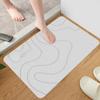 Shower Entrance Doormat Absorbent Stone Bath Mat Diatomite Stone Bath Pad Non-slip Bathroom Rug Quick Drying Bath Tub Floor Mats