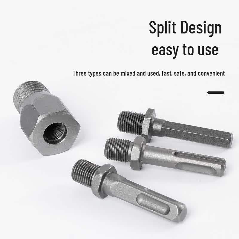 Electric Hammer Drill To Water Drill/Hole Saw Adapter Extension Rod