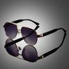 Retro Pilot Metal Gradient Shades Men Oversize Decor Chic Driving Sun Glasses New Trendy Brand Design Women's Sunglasses