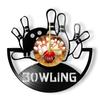 Bowling Ball Vinyl Record Wall Clock Game Room Sports Home Decor Retro Carved Music Album Longplay Wall Clock Bowling Fan Gift