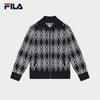 FILA Women's Knitted Lapel Cardigan Sweater