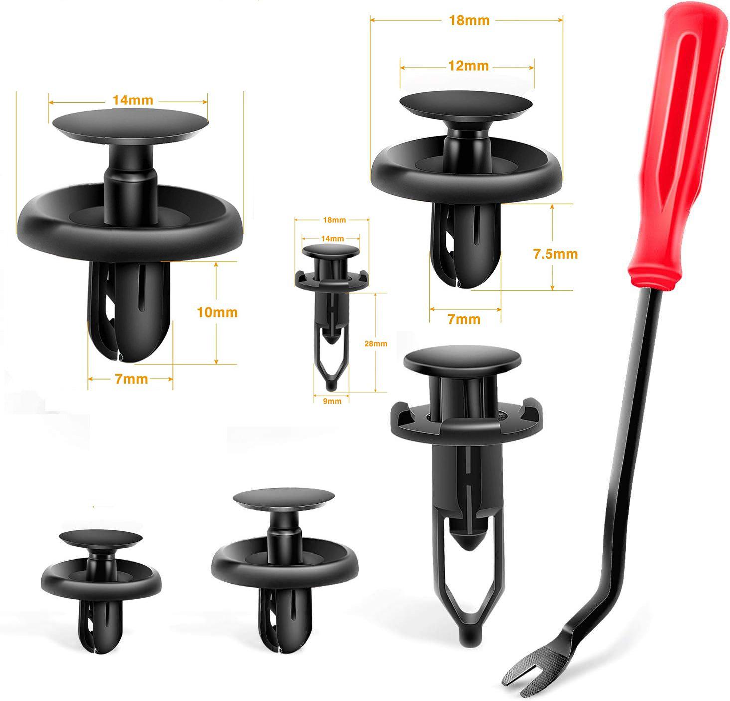 

Набор из 100 шт. автомобильных клипс и фиксаторов для бампера 90467-07201, 52161-02020, 90467-10183