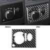 For Dodge Challenger 2008-2014 Carbon Fiber Headlight Switch Panel Cover Trim