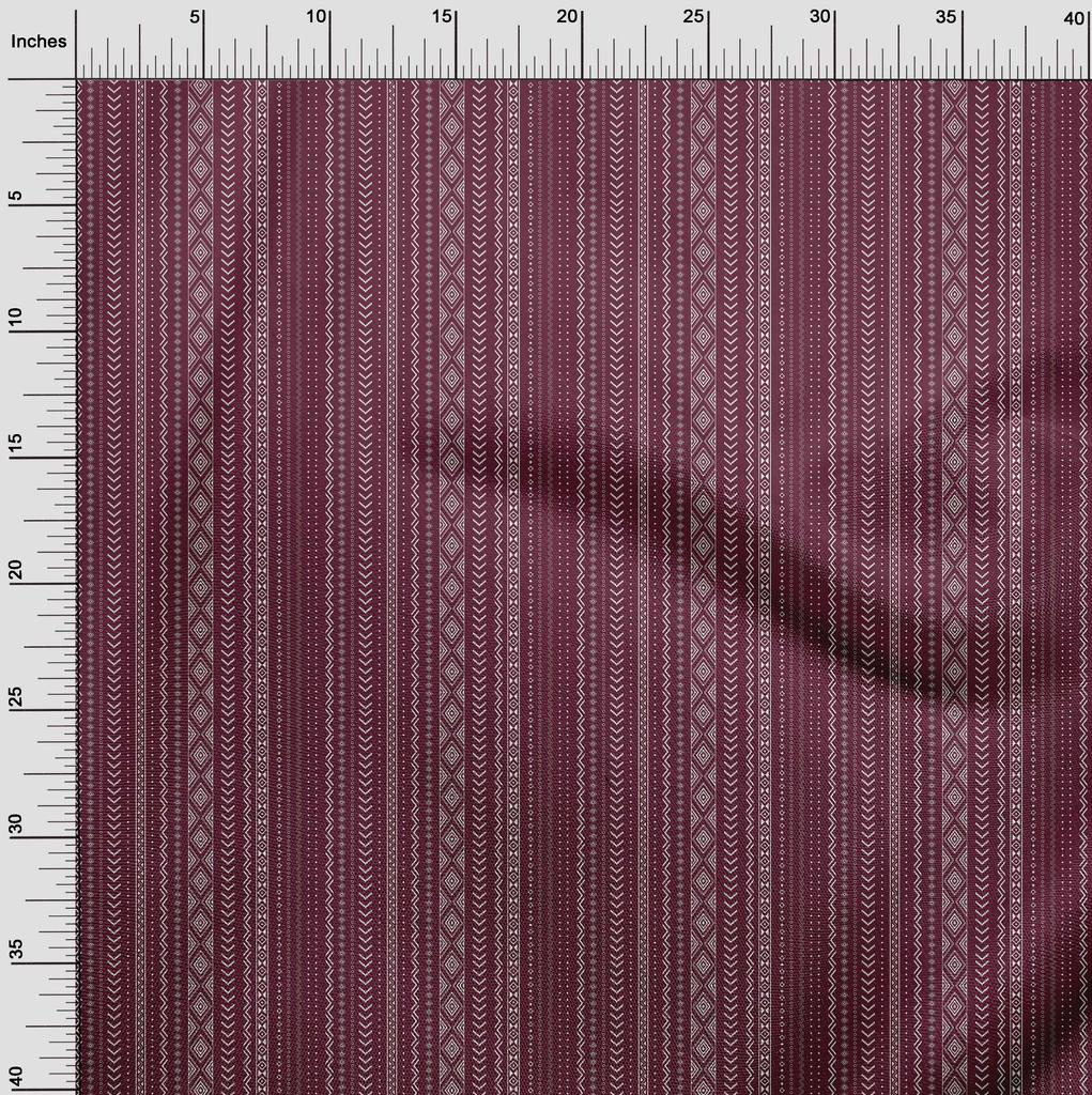 oneOone Cotton Flex Dark Magenta Stoff Tribal Diy Kleidung Quilting Stoff Druck Stoff Meterware 40 Zoll