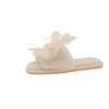 Fairy Fairy Maomao Wind Cotton Drag Slippers Female New French Indoor Fairy Flat Bottom Home Autumn 2025 Outside Wear