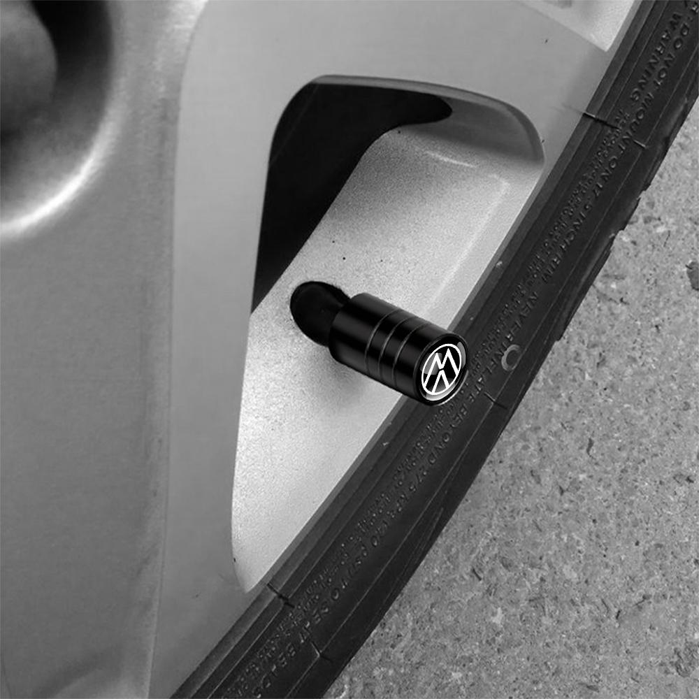 4pcs Metal Car Tire Valve Cap Emblem Cap Case Accessory Auto Valve for Volkswagen VW GTD 4 Motion Touran Tiguan GTI Caddy Passat