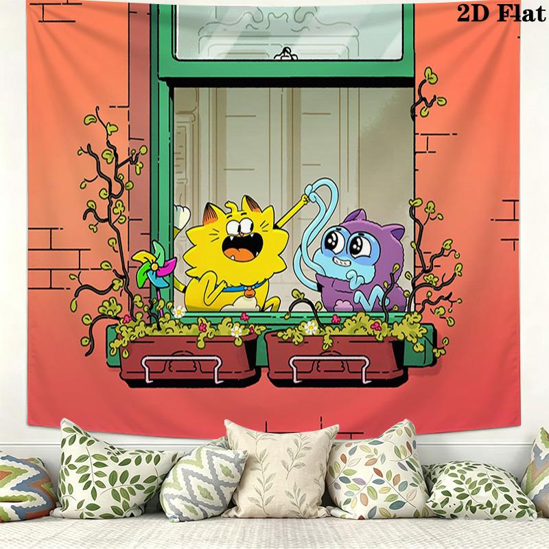 Counterfeit Cat Pattern Home Decor Tapestry, Wall Hanging, Decorative RV Wall Cloth.AGT261020140