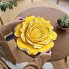 3D Floral Placemat Diatomaceous Earth Absorbent Dining Mat Heat-Resistant Realistic Flower Placemat for Dining Table Kitchen Countertop Desk Decor