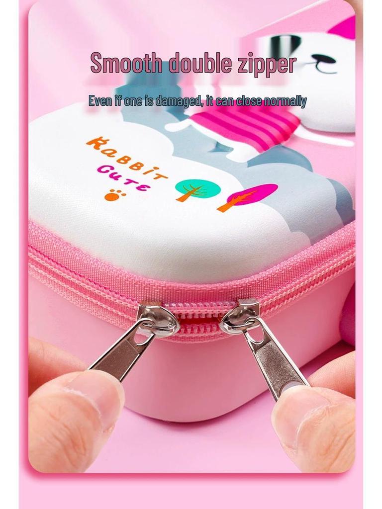 Piórnik 3D z zamkiem na hasło o dużej pojemności dla szkoły podstawowej i przedszkola - Uroczy, kreatywny, wielowarstwowy design