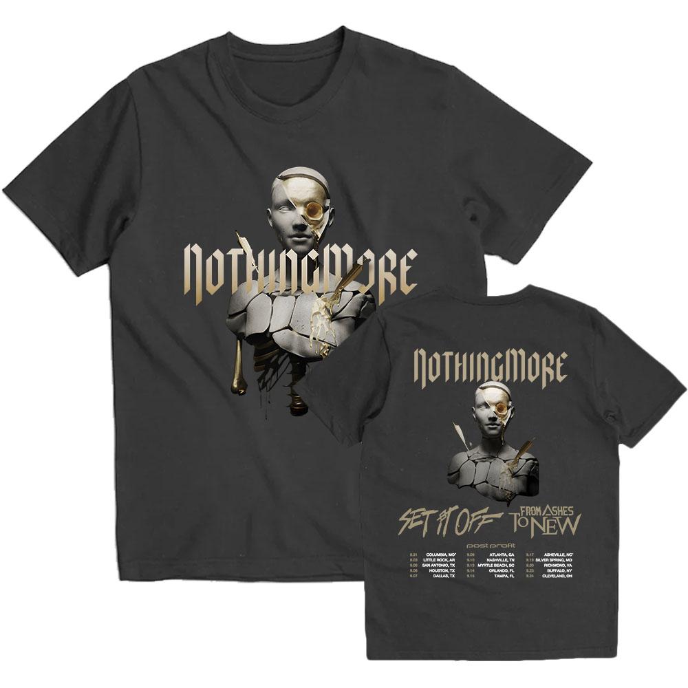 Carnal Album Grafické tričko Nothing More Rocková kapela Trička Heavy Metalový styl Potisk Tričko Streetwear Hip Hop Bavlněná trička