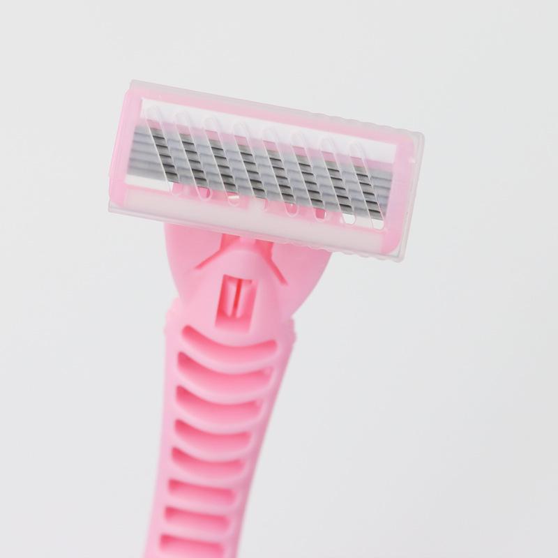6-Layer Stainless Steel Manual Razor for Hair Removal - Perfect for Armpit and Leg Shaving