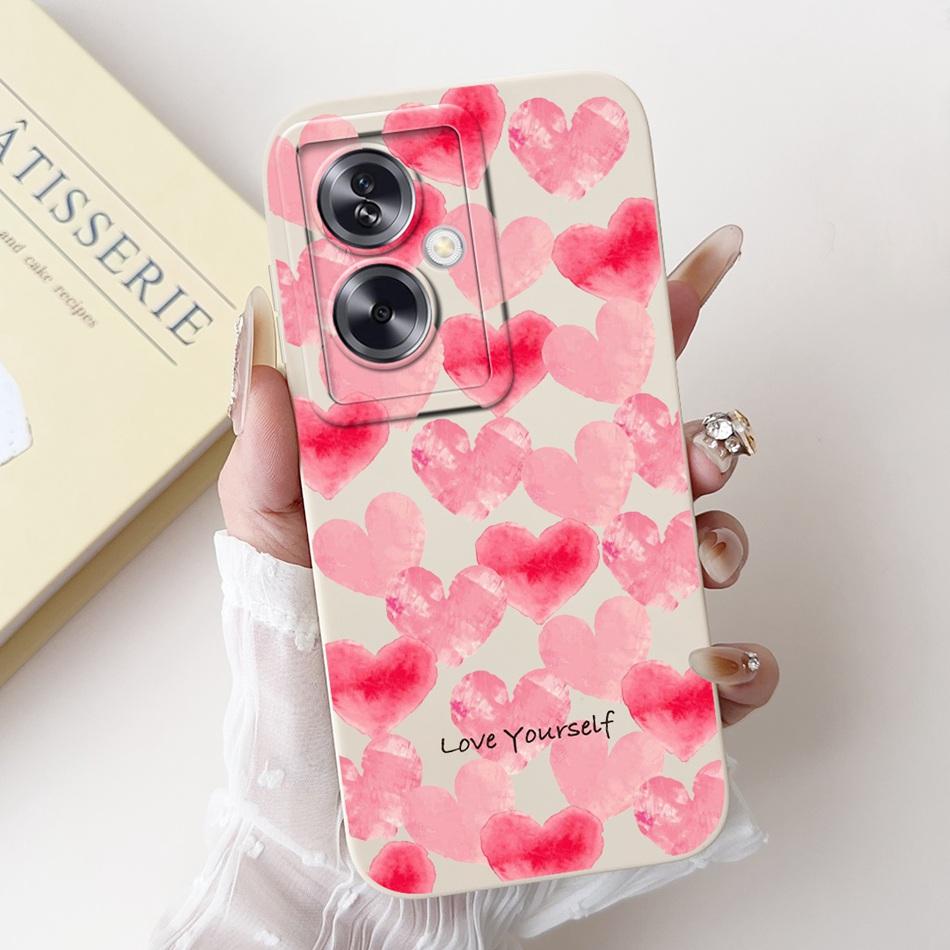 For OPPO A79 5G Beautiful Bow Rose Painting Phone Case For Oppo A79 5G CPH2553 CPH2557 Shockproof Soft Silicone Cases