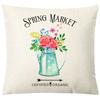 Pillow Nordic Linen Pillow Cover Spring Living Room Sofa Cushion Lumbar Cushion