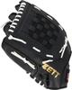 [Amazon.co.jp Exclusive] ZETT Catch Ball Glove for Beginners with Shock Absorbing Pads, 12-inch, Left-Handed Throw, Black and White, BDG3522A