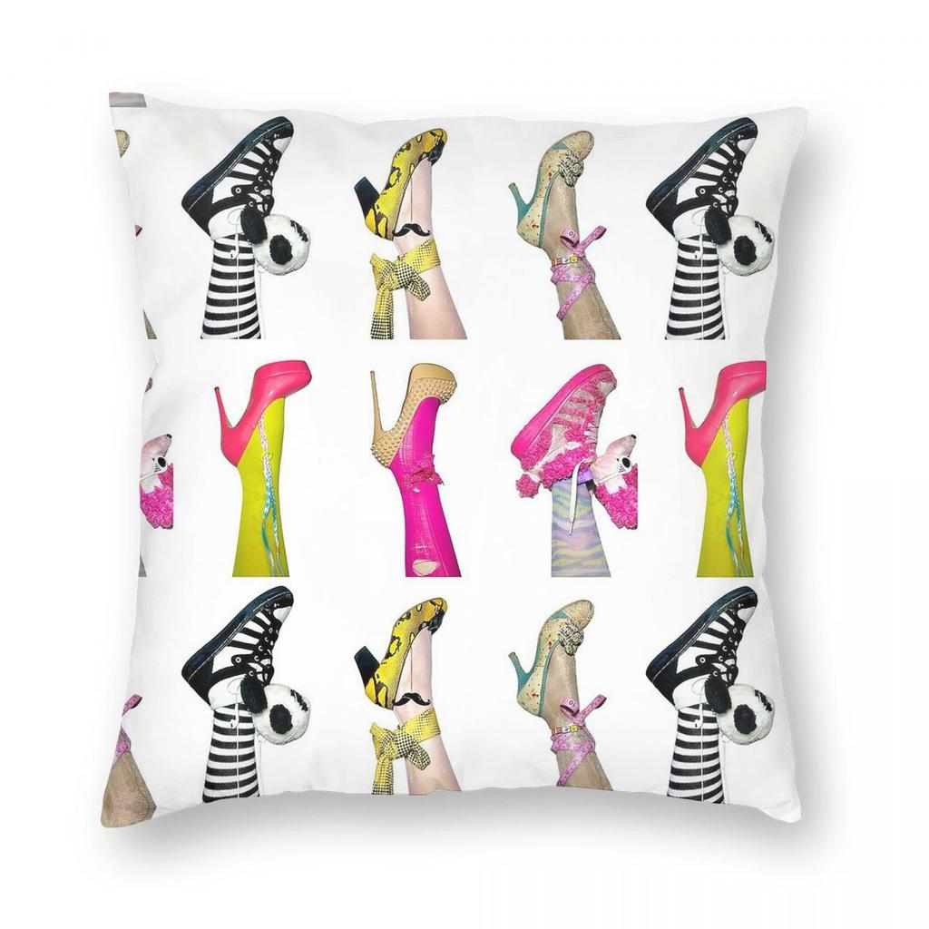 Jeremy Scott Shoe Frk Square Pillowcase Polyester Linen Velvet Printed Zip Decorative Pillow Case Home Cushion Cover Wholesale