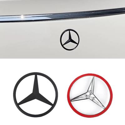 FA01For Mercedes Benz W205 Class C 15-21 W204 08-14 Rear Trunk Logo A204 A205 Car Back Hood Emblem Interior Mouldings HBT-KJK-BENC